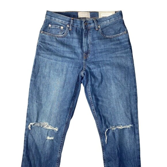 Everlane Womens The Summer Jean Distressed Straight Leg Size 28 - Picture 3 of 8